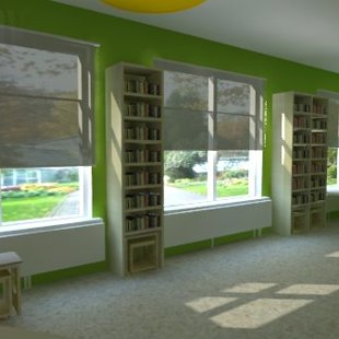 Bibliotēkas telpa 1.-4.klase